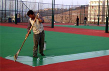 亞強體育施工案例:丙烯酸網(wǎng)籃球場(chǎng)