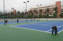 亞強體育施工案例:丙烯酸網(wǎng)籃球場(chǎng),