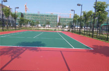 亞強體育施工案例:丙烯酸網(wǎng)籃球場(chǎng),
