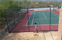 亞強體育施工案例:丙烯酸網(wǎng)球場(chǎng)施工,