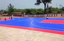 亞強體育施工案例:懸浮式籃球場(chǎng),