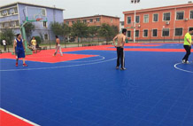 亞強體育施工案例:懸浮式籃球場(chǎng),