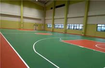 亞強體育施工案例:硅pu籃球場(chǎng),
