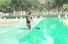 亞強體育施工案例:硅pu籃球場(chǎng),