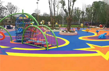 亞強體育施工案例:幼兒園塑膠場(chǎng)地