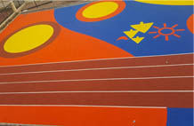 亞強體育施工案例:塑膠幼兒園場(chǎng)地施工