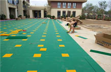 亞強體育施工案例:塑膠幼兒園場(chǎng)地施工,